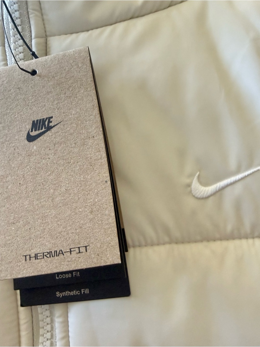 Nike Therma-Fit Cream White Puffer Jacket*NWT - Picture 5 of 6